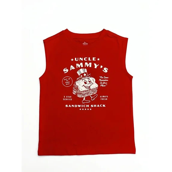 Way To Celebrate Big Boys Graphic Tank Top, Sizes 4/5-14/16Husky | Walmart (US)