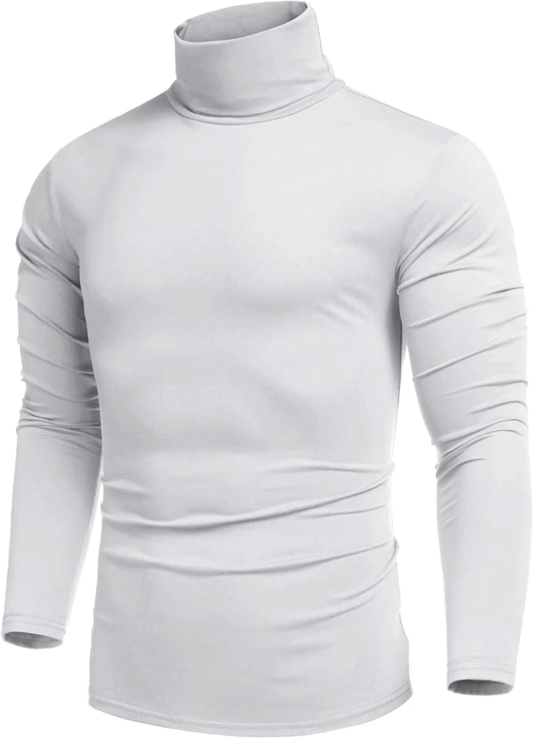 Slim Fit Turtleneck Basic Cotton Sweater (US Only) | Coofandy