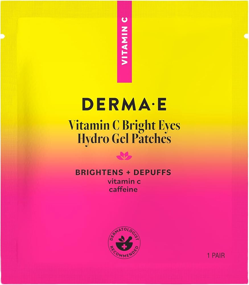 Derma E Vitamin C Bright Eyes Hydro Gel Under Eye Patches for Dark Circles (10 Ct, 5 Pairs) Allan... | Amazon (US)