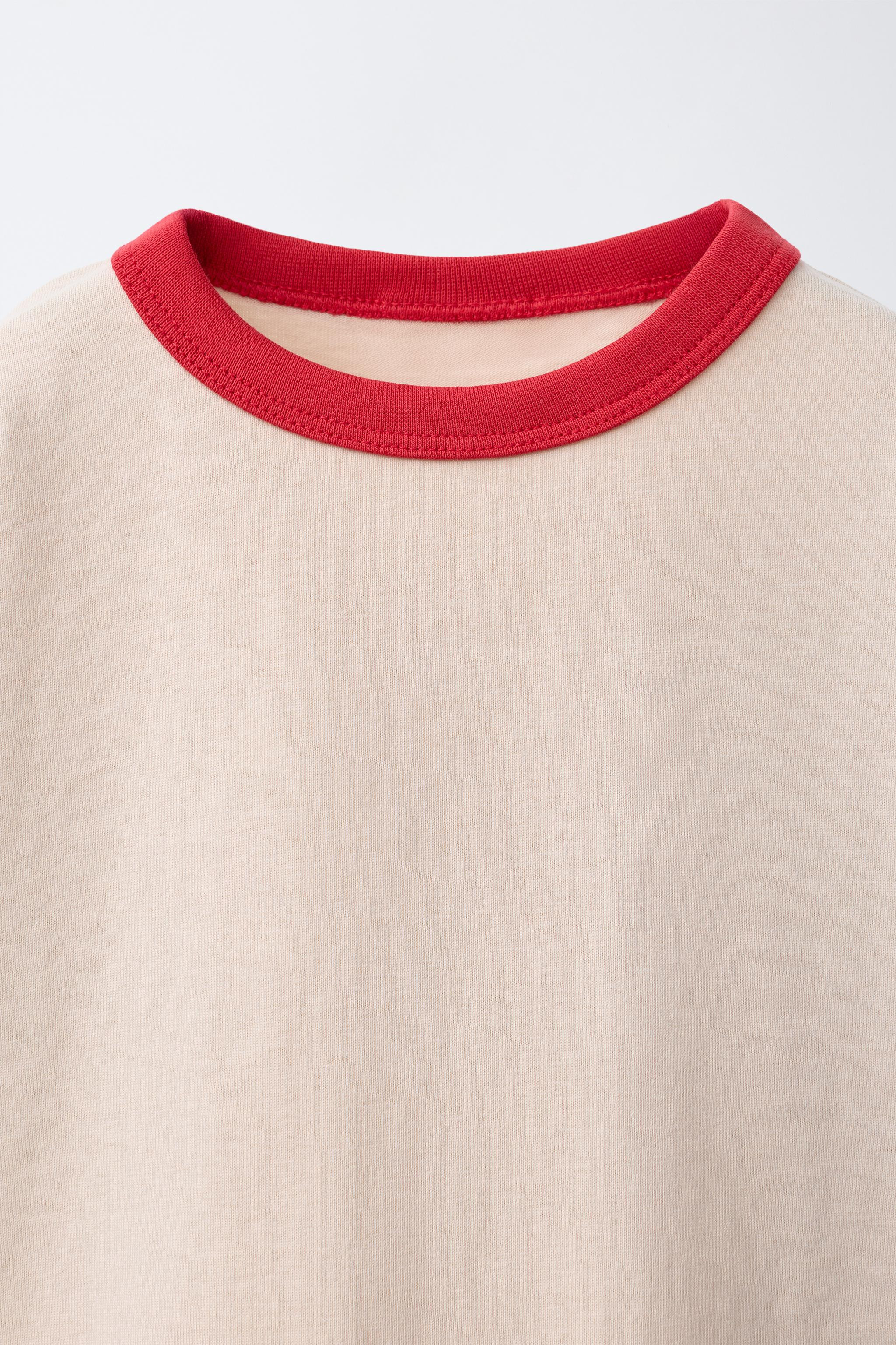 CONTRAST TRIM T-SHIRT | Zara US