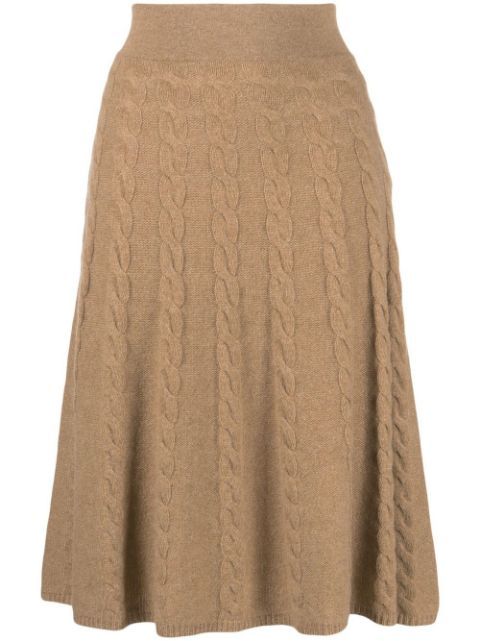 Polo Ralph Lauren Knit Midi Skirt - Farfetch | Farfetch Global