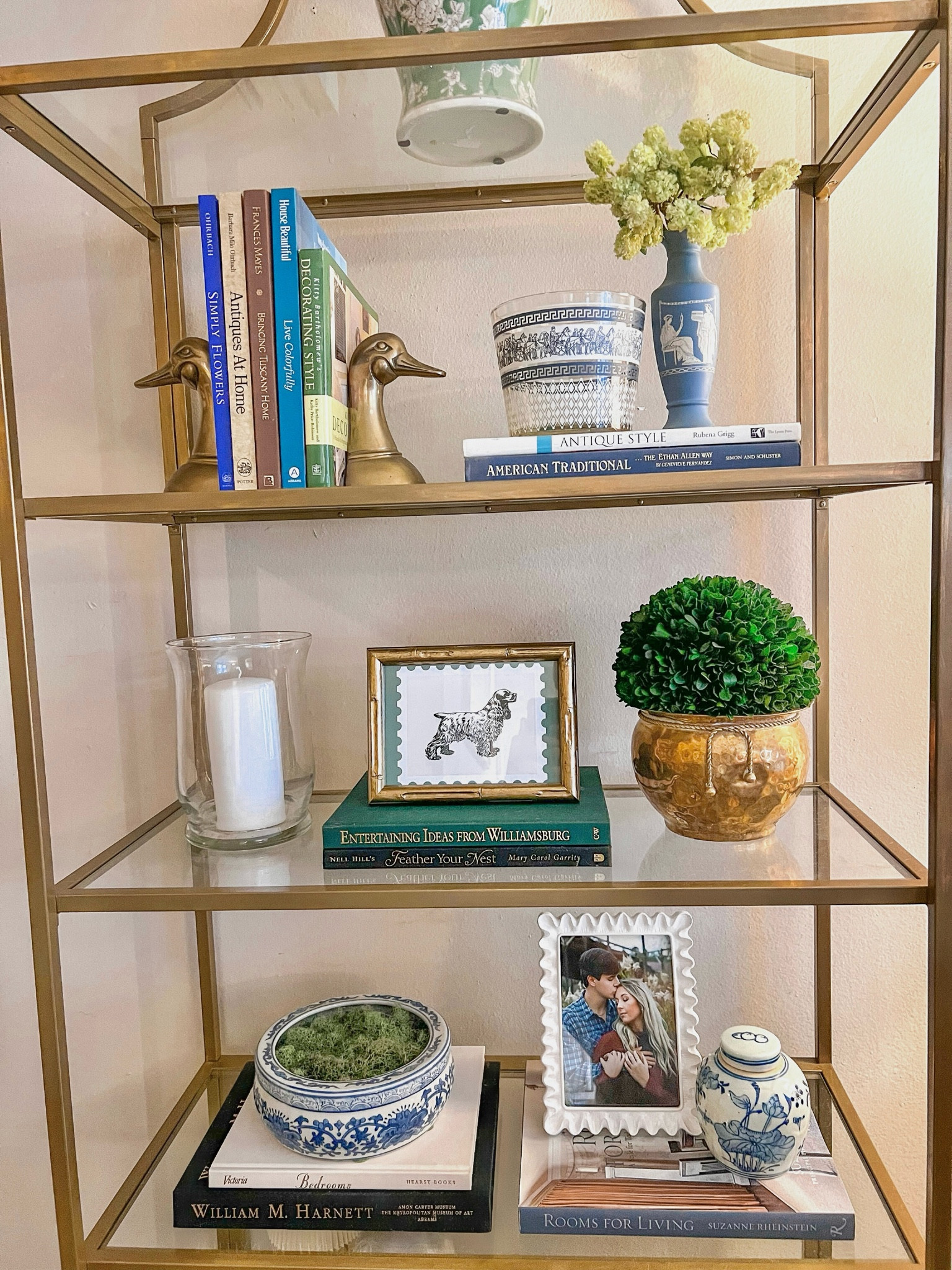 Some updated decor on my etagere shelf!🤍

Home Decor, Grandmillennial, Shelf Styling, Book Shelf, Shelf Decor

#LTKHome