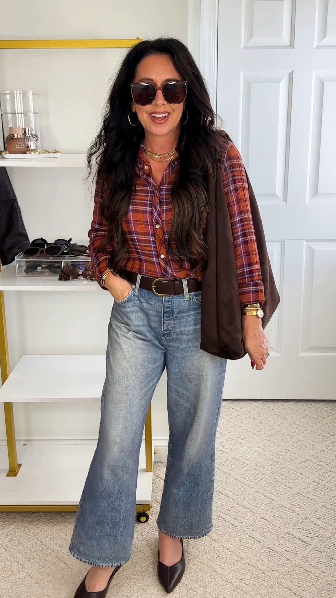 This Plaid snap front top is a rayon mix so it has a great fit & doesn’t look like a sloppy flannel! 

#LTKFindsUnder50 #LTKHalloween