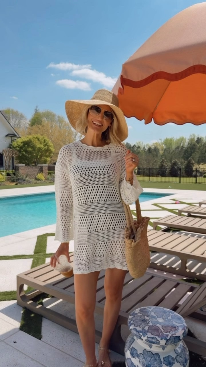 The matching set you need for your next vacation 😍 currently on sale for under $30! Wearing S. 

Loverly Grey, Amazon find, Amazon fashion, crochet swim coverup, beach coverup, pool coverup, vacation outfit ideas 

#LTKSaleAlert #LTKSwim #LTKTravel