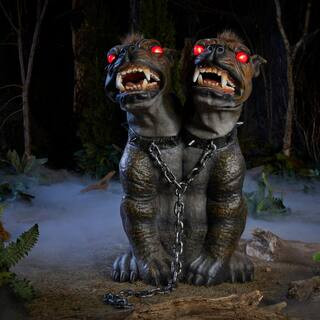 3.5 FT Wicked Woods Animated LED Hell Hound | The Home Depot