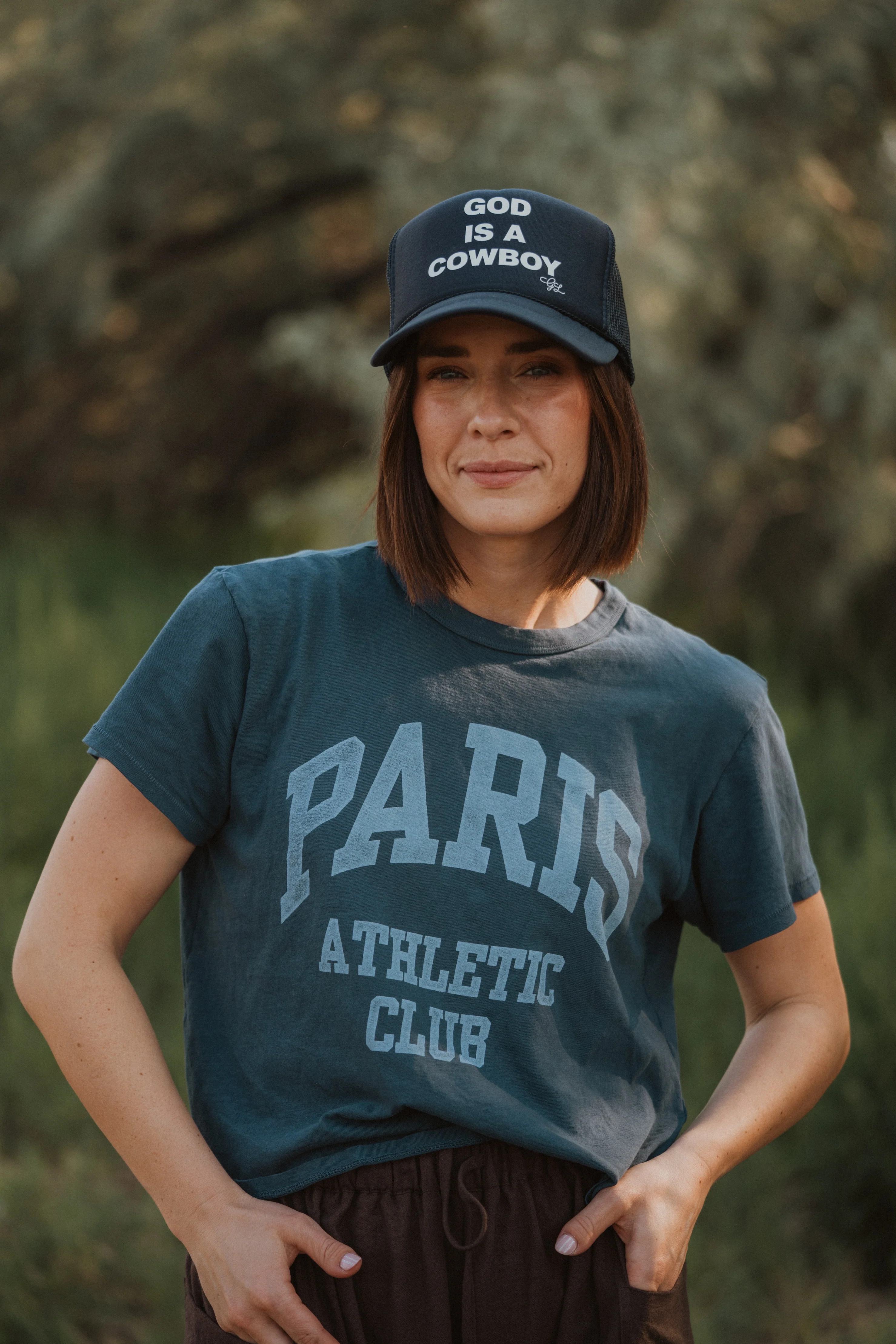 God Is A Cowboy Trucker Hat | Goldie Lew Jewelry, LLC