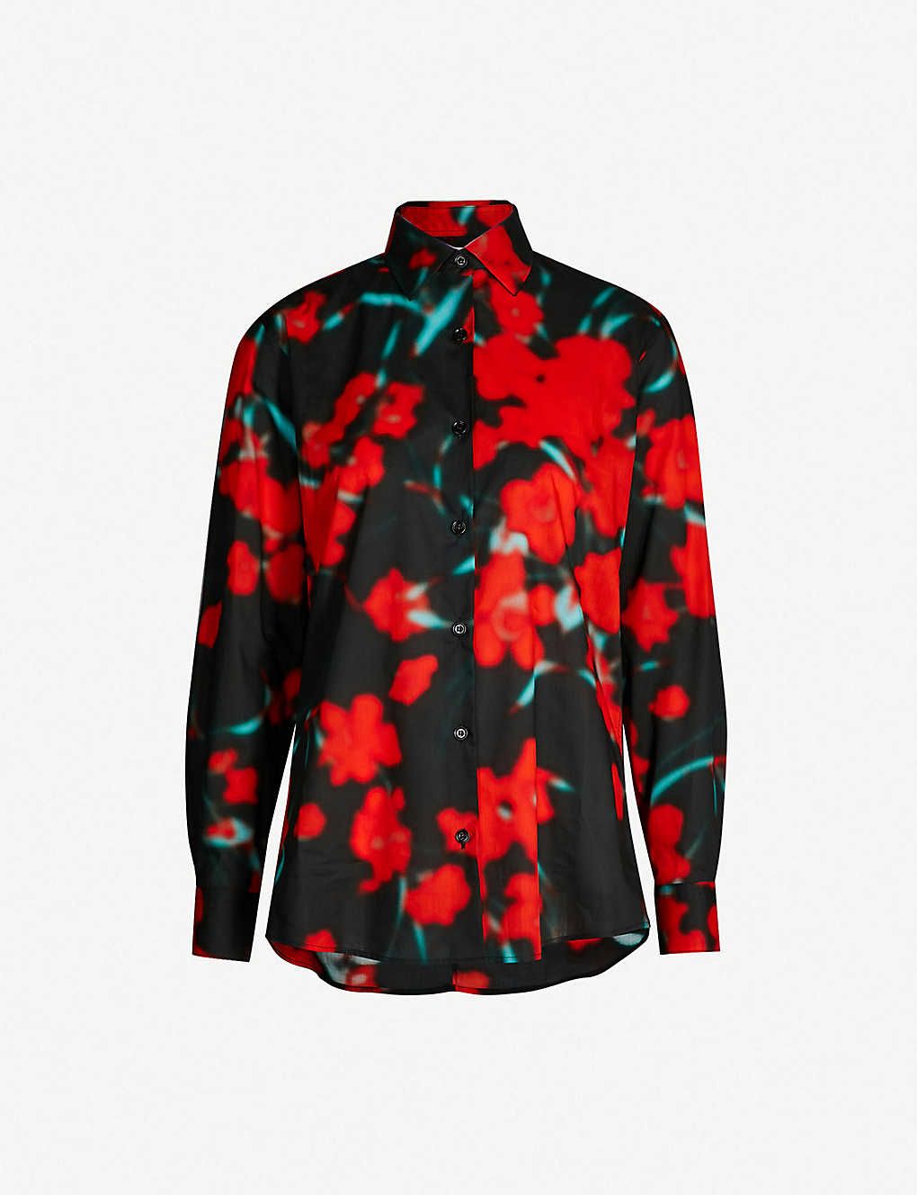 Floral-print cotton shirt | Selfridges