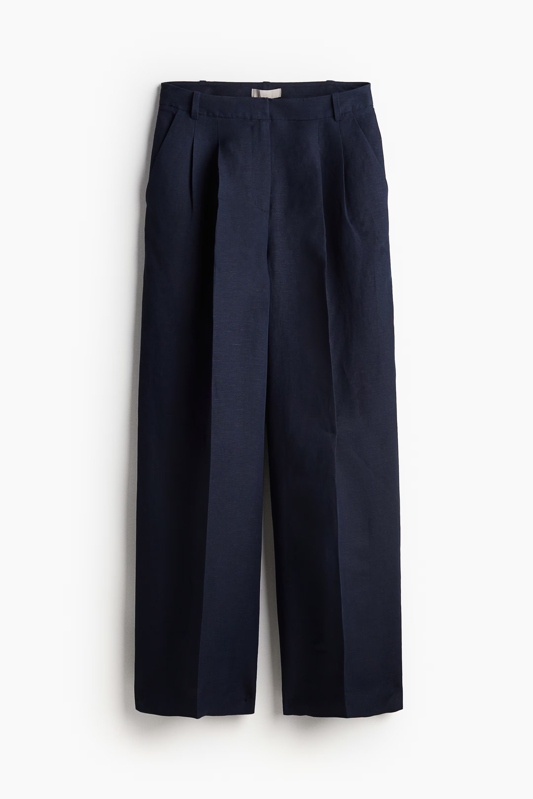 Tailored linen-blend trousers | H&M (UK, MY, IN, SG, PH, TW, HK)