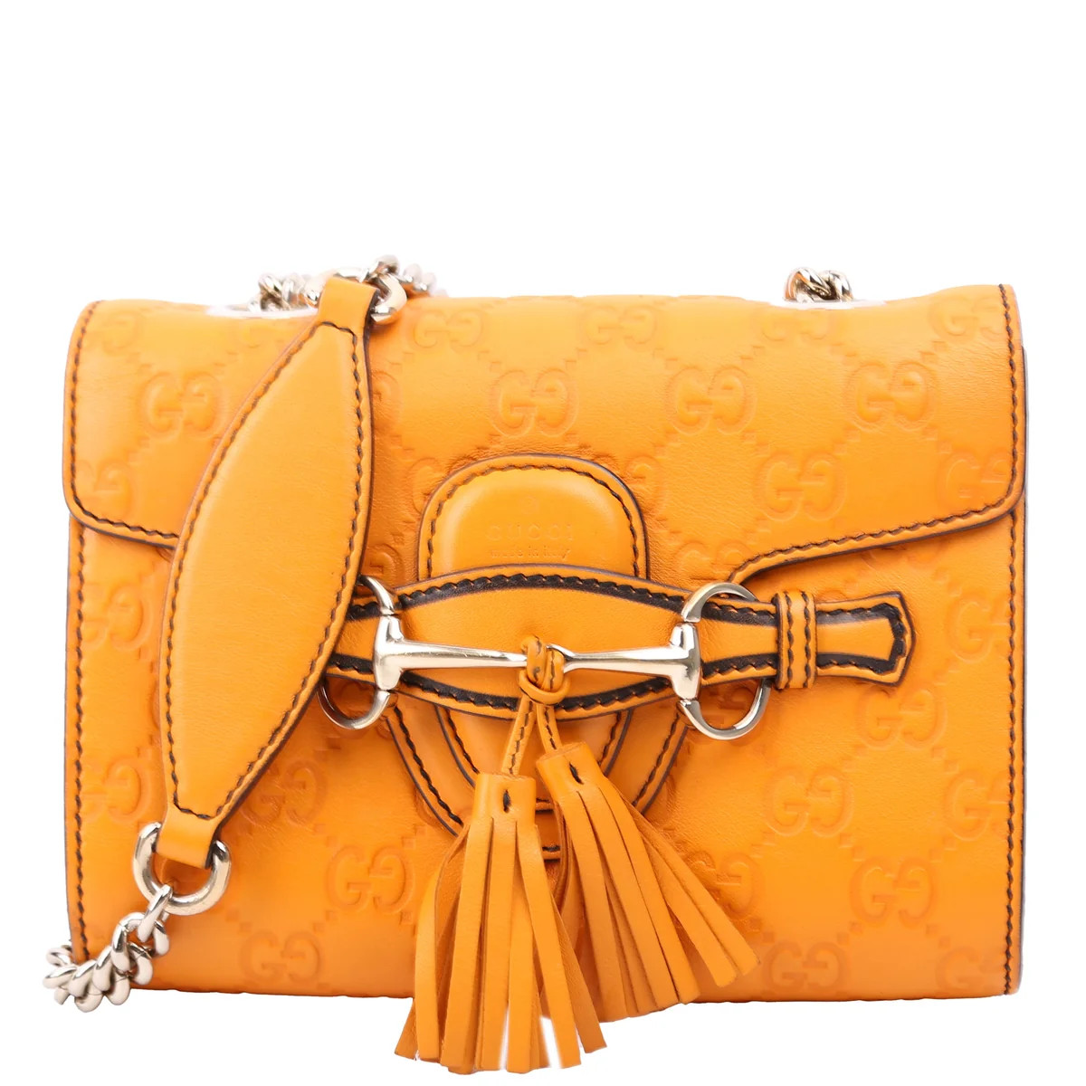 369622 Guccissima Mini Emily Shoulder Orange | Keeks Designer Handbags