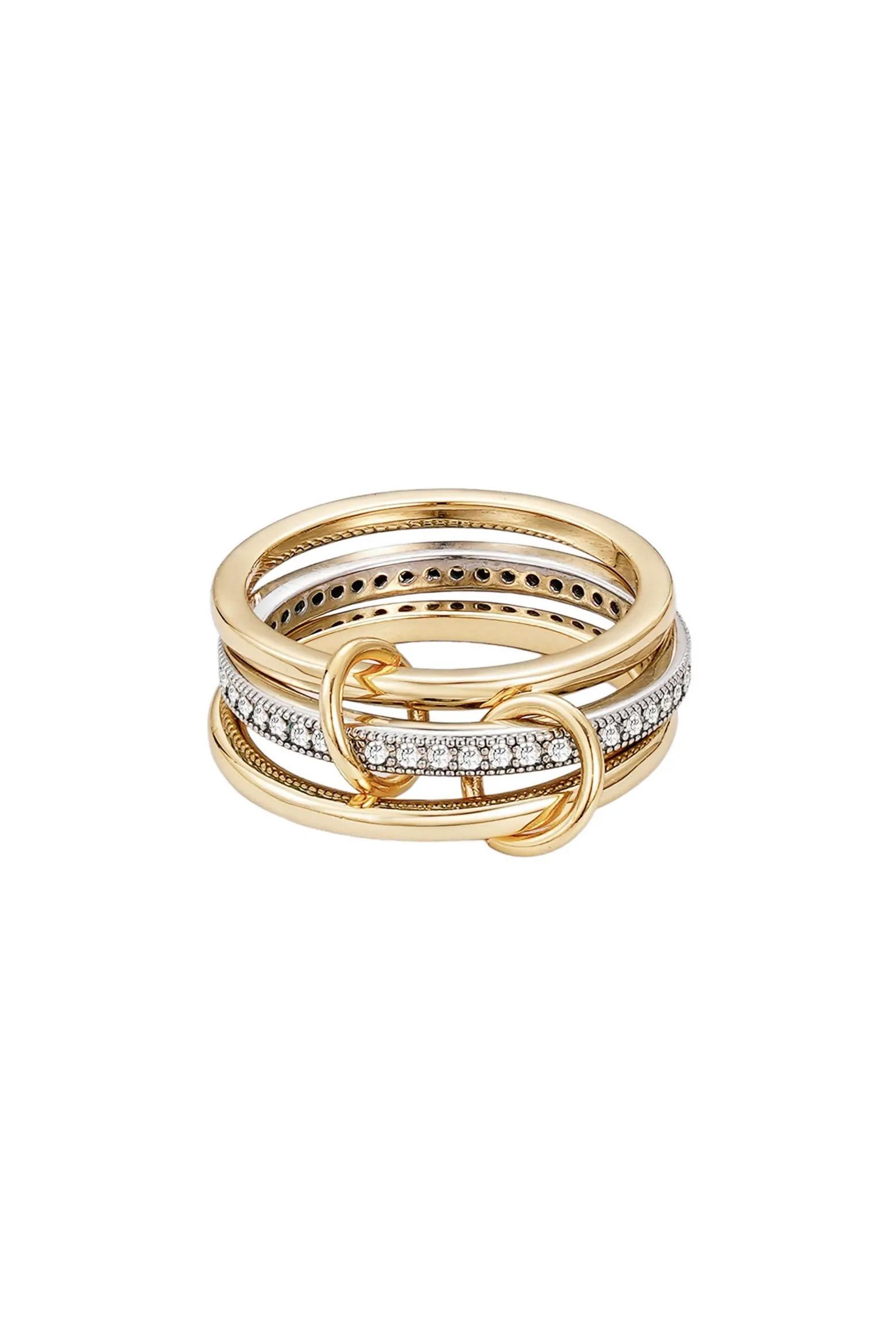 Interlocking Stacked Cubic Zirconia Rings (Women) | Nordstromrack | Nordstrom Rack
