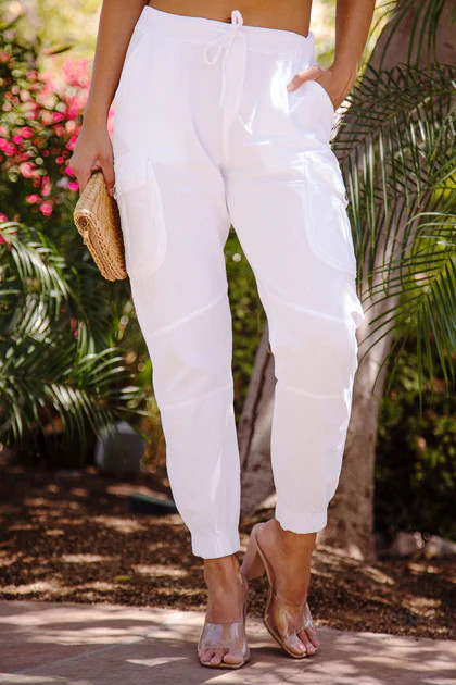 Tala White Cargo Pants | Shop Priceless