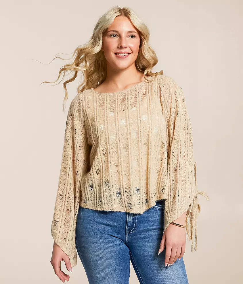 Brushed Lace Hanky Top | Buckle