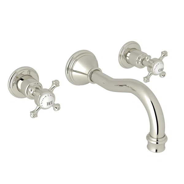 U.3794X-PN/TO-2 Georgian Era Wall Mount Lavatory Faucet Trim | Wayfair North America