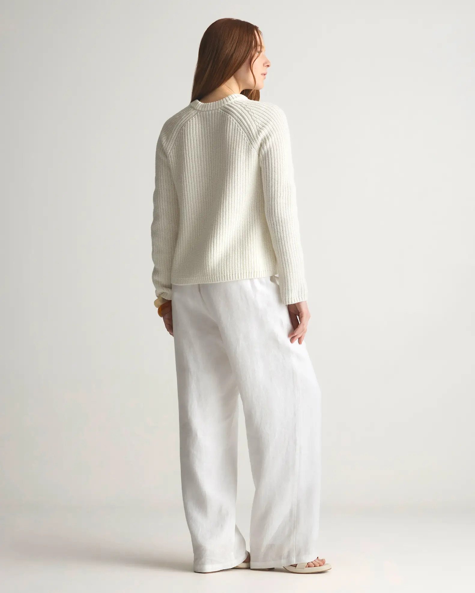 100% Organic Cotton Fisherman Crew Sweater | Quince