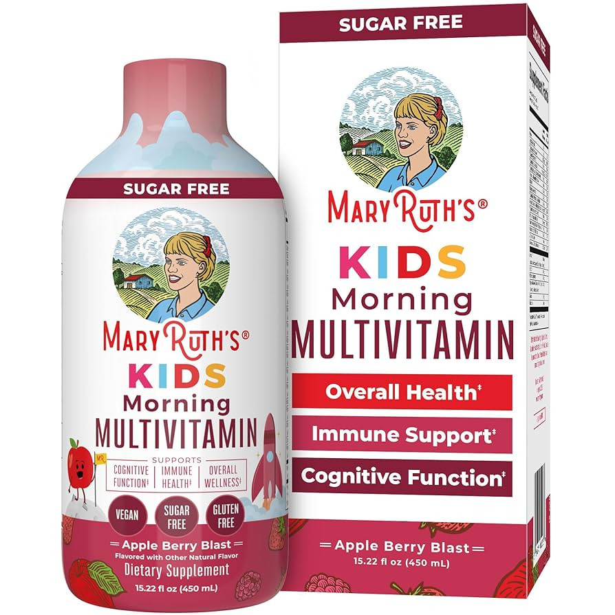 Kids Liquid Morning Multivitamin by MaryRuth's | Kids Multivitamin | Immune Support Supplement | ... | Amazon (US)