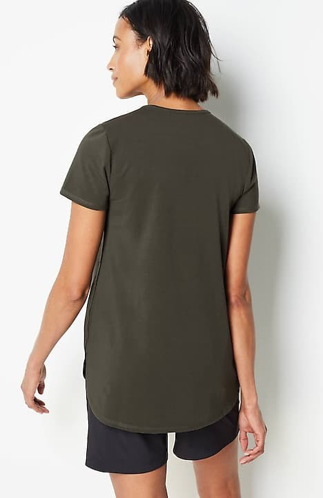 Fit Progress Pima-Stretch Shirttail Tee | J. Jill