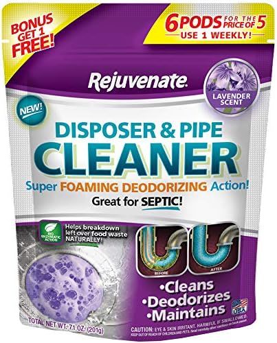 Rejuvenate Garbage Disposal and Drain Pipe Cleaner Powerful Foaming Action and Removes Garbage Dispo | Amazon (US)