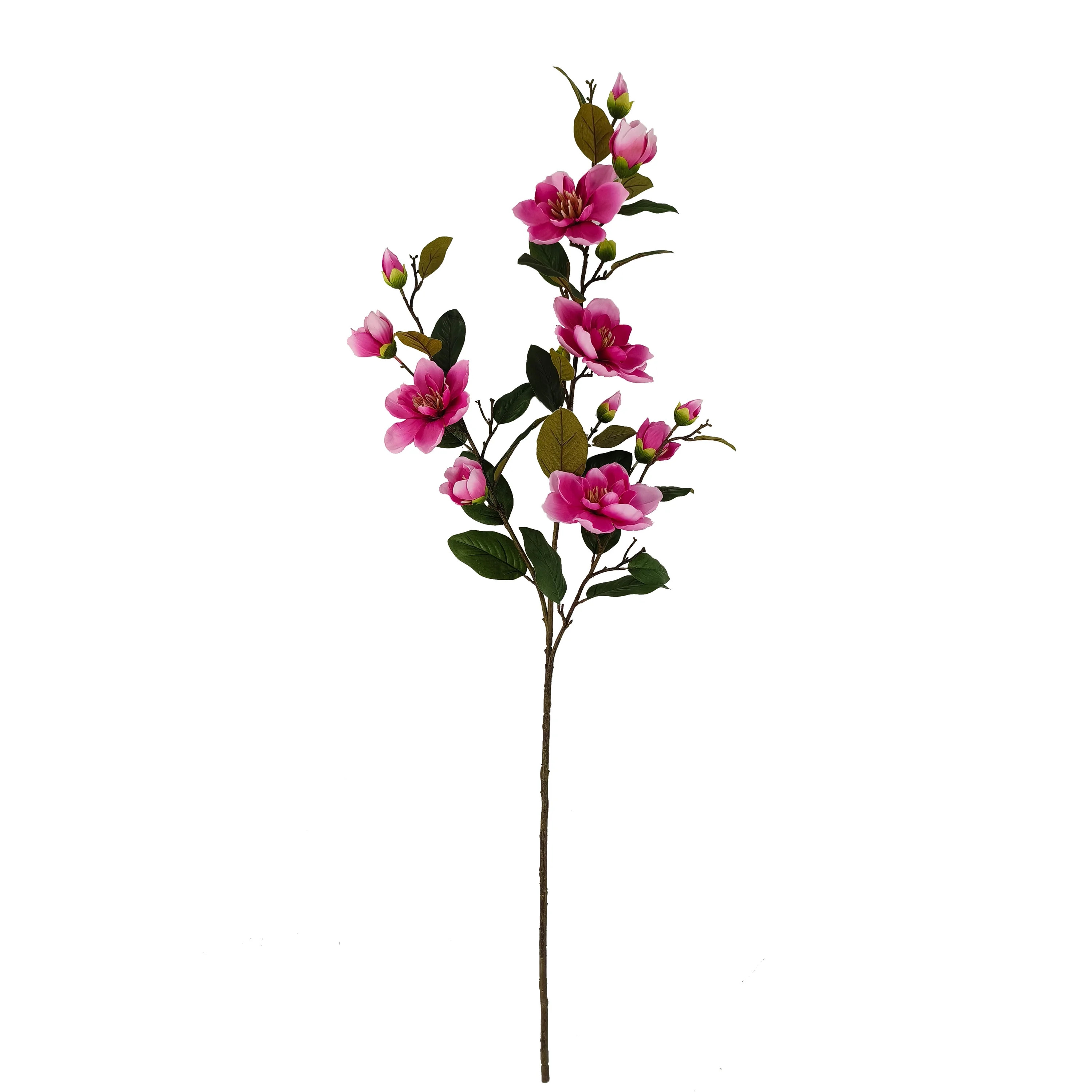 Mainstays Indoor Artificial Flower Magnolia Branch, Fuchsia Color, Assembled Height 49" | Walmart (US)