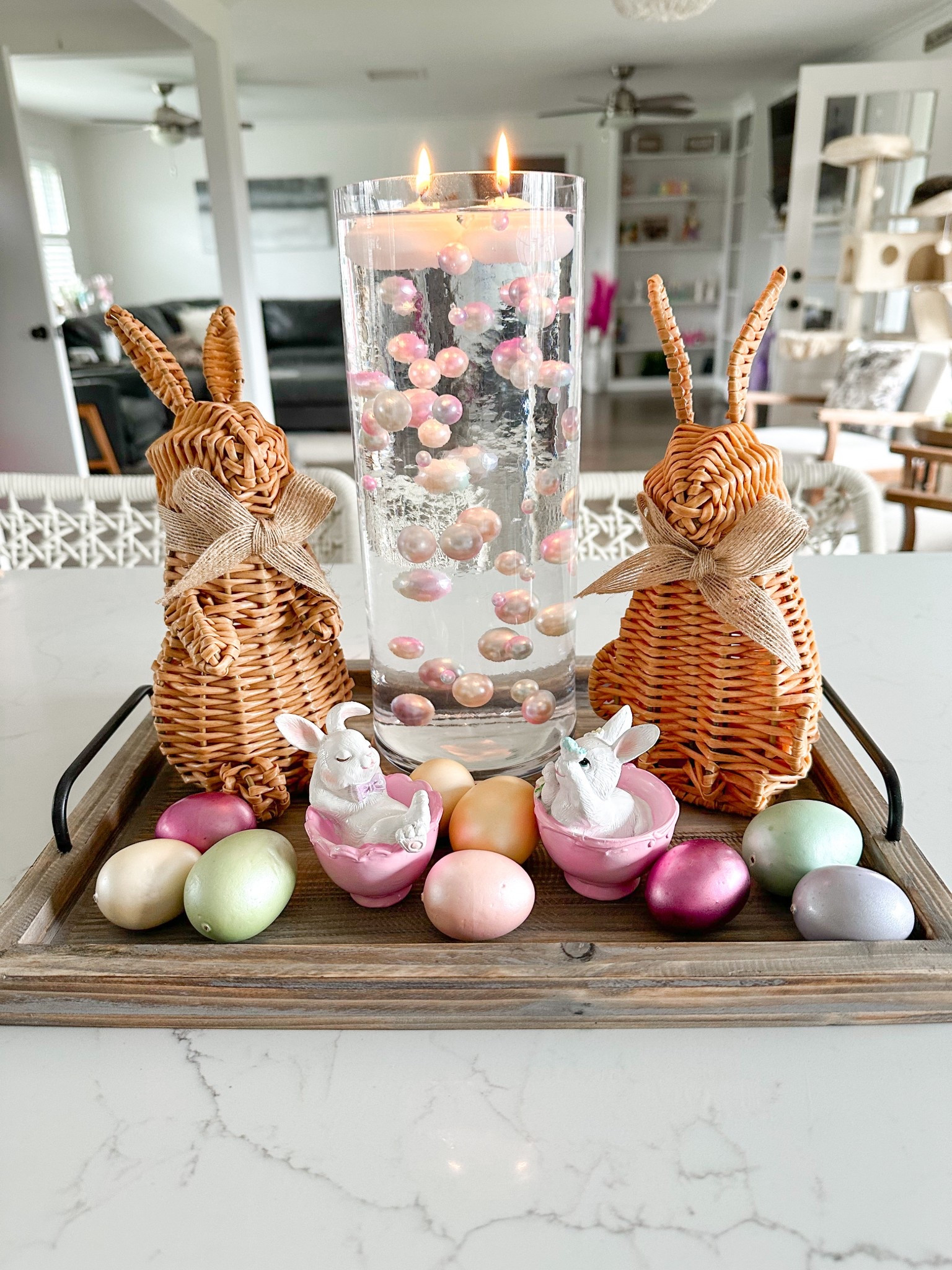 Easter decor centerpiece vase 