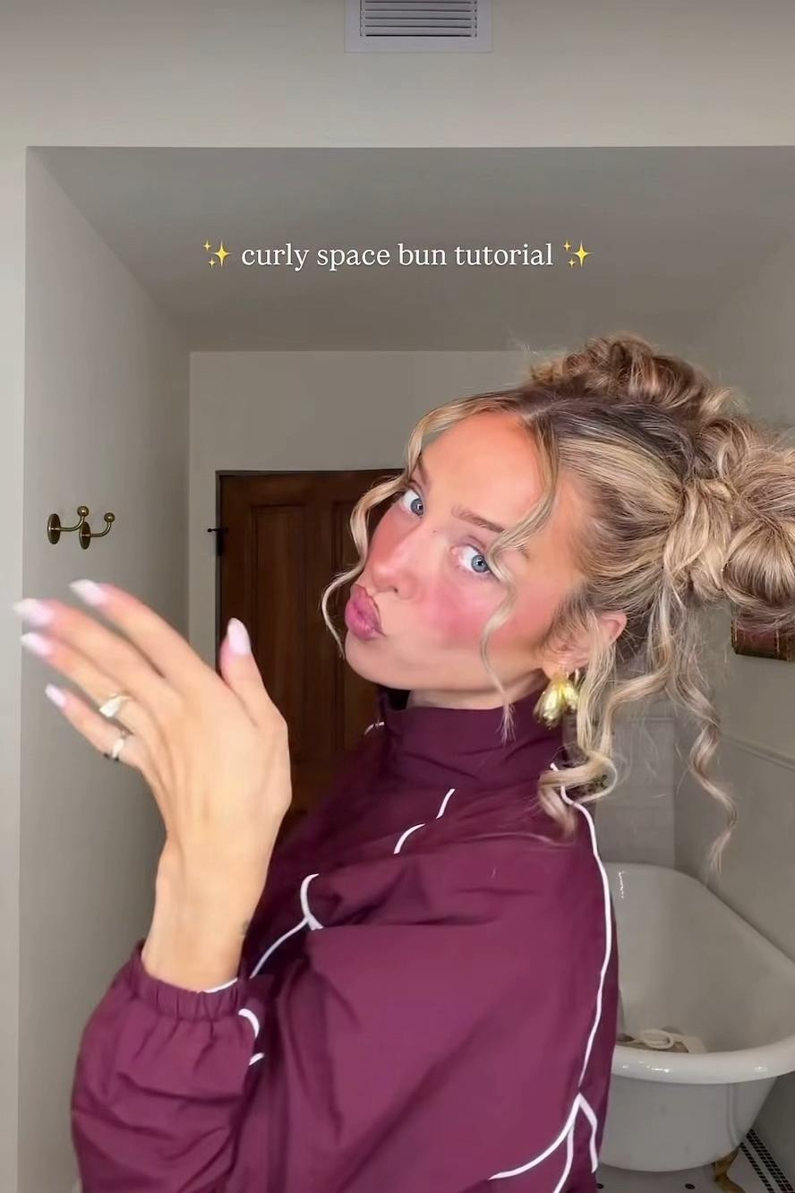 curly buns ✨♥️🥰 

 #LTKdayinmylife #LTKgrwm #LTKBeauty