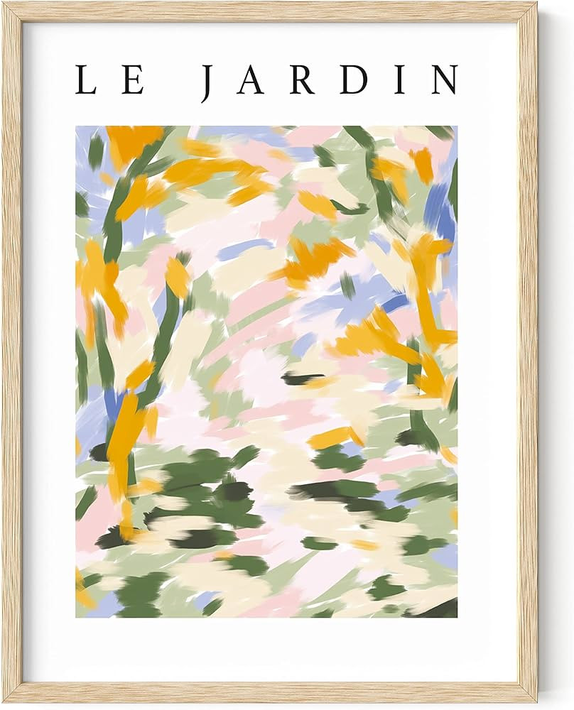 Haus and Hues Impressionist Wall Art, Framed Prints Wall Art, Danish Pastel Wall Decor, Abstract ... | Amazon (US)