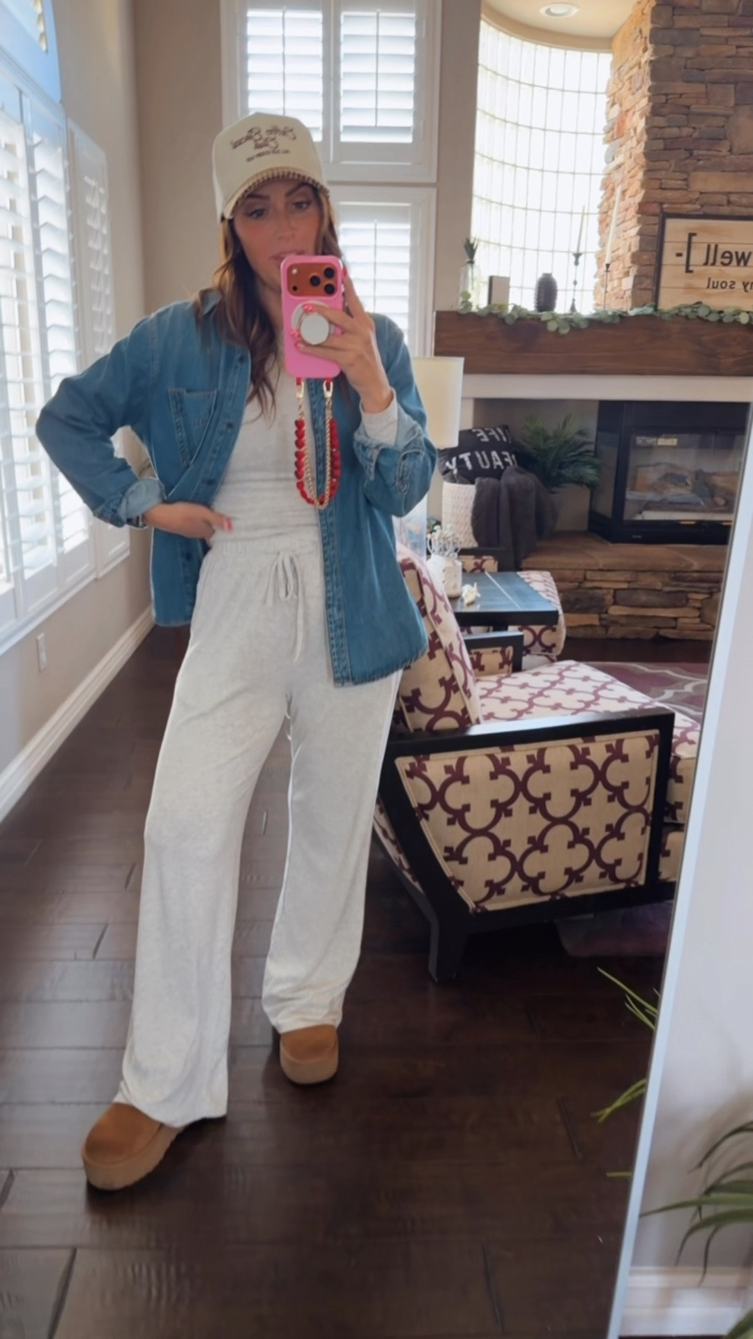 I’ve had both of these pieces for years and still grab them on the regular. 

Best denim button up- comes in 2 colors- I own both. Wearing XS.

Matching set comes in multiple colors and different lengths👌🏻

#LTKootd #LTKOver40 #LTKdayinmylife