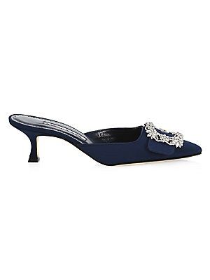 Maysale Embellished Buckle Mules | Saks Fifth Avenue