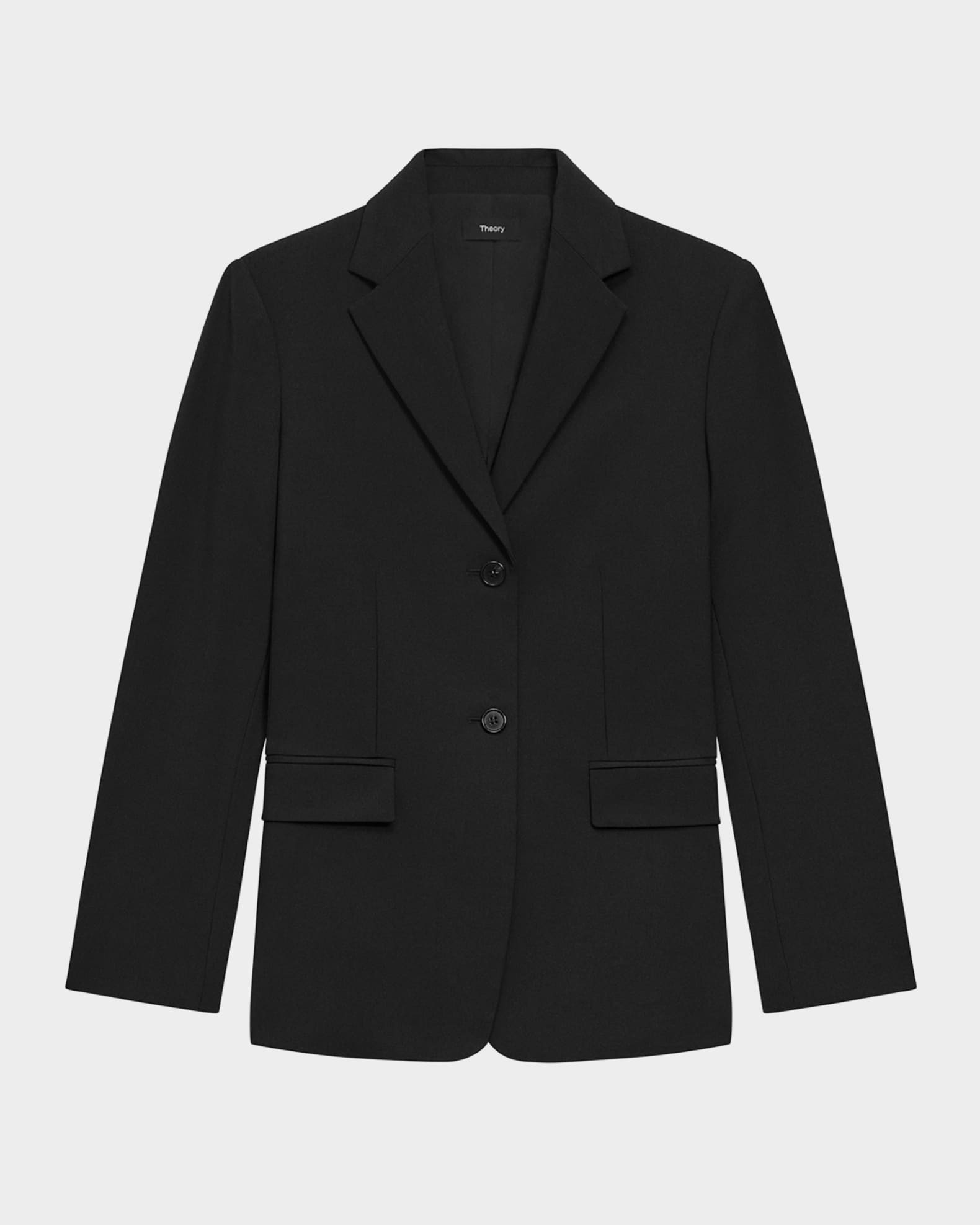 Traceable Wool Slim Single-Breasted Blazer | Neiman Marcus
