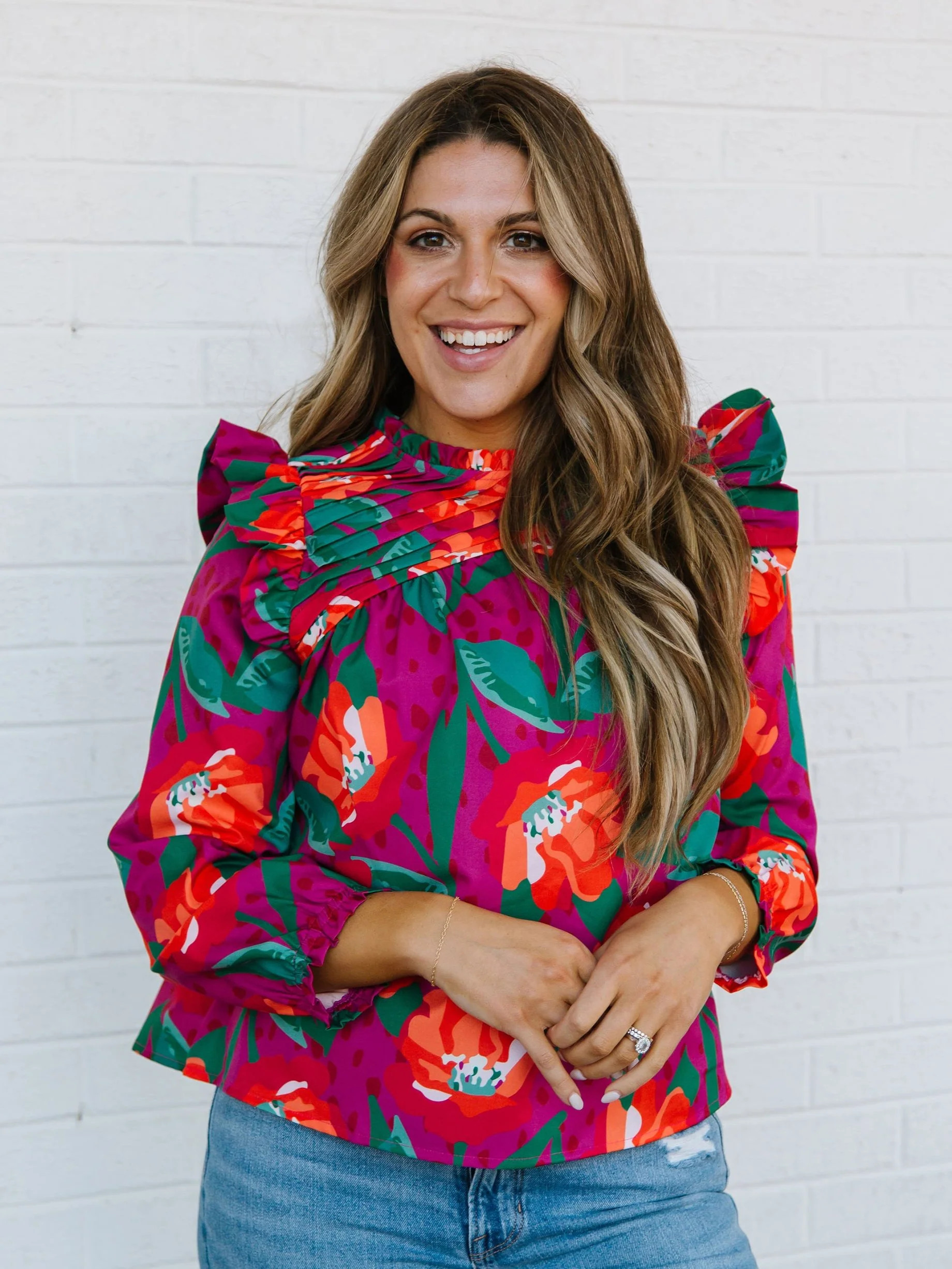 McKenna Top | Gold Rush Pink | Michelle McDowell