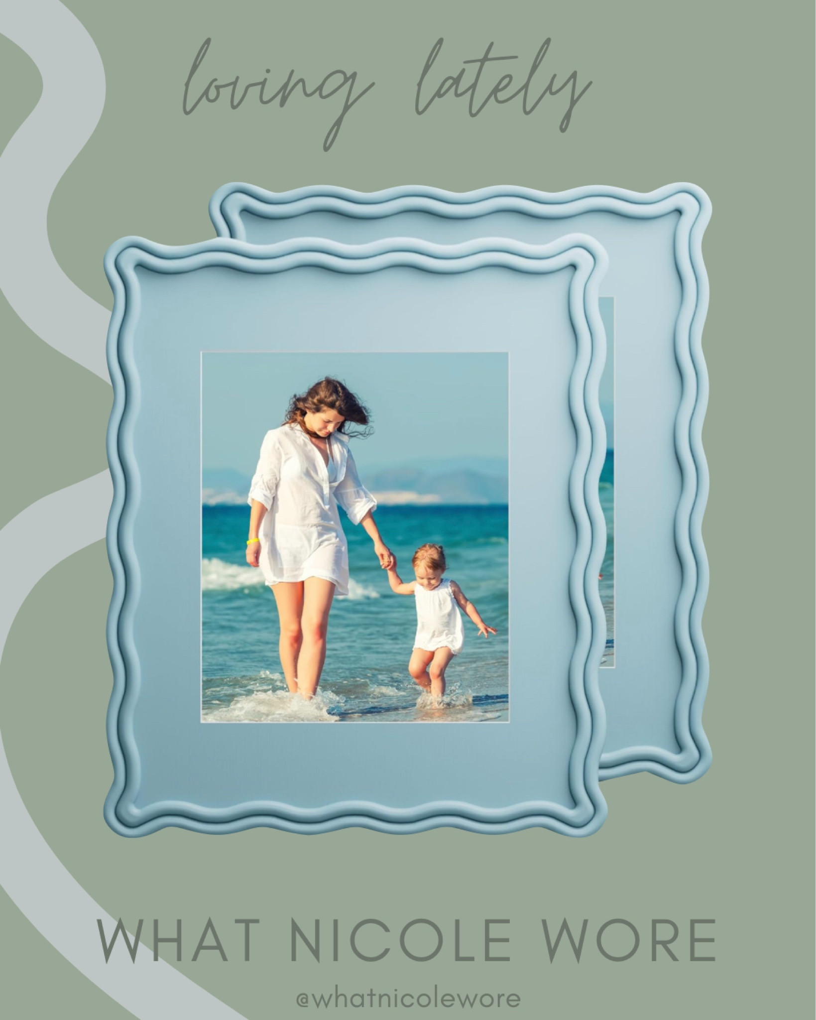 Just ordered a set of these scalloped, baby blue photo frames. These come with removable photo mats and are available in a variety of different sizes. Comes in baby blue, black, white, green, and red. // whimsy home decor, wall art frames, blue home decor, picture frames under $50

#LTKHome