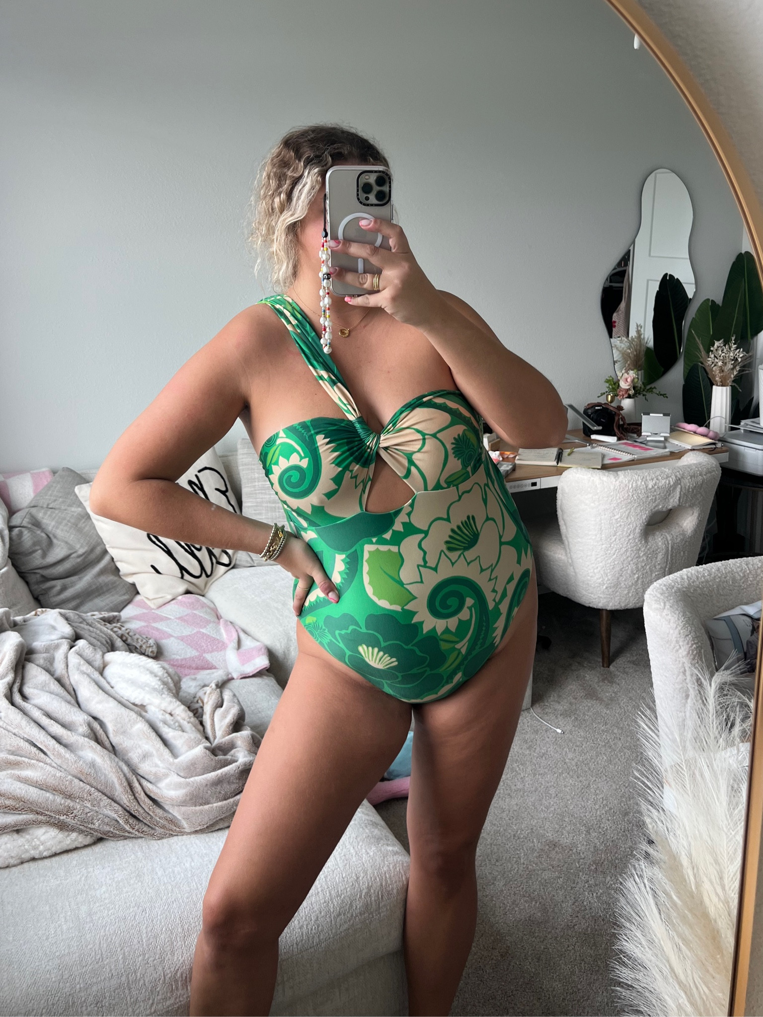 Love this Farm Rio Swim! Perfect for a resort or tropical vacation. 

One piece swim, tropical swim, vacation outfit, curvy girl swim, green swim, beach outfit, pool outfit, midsize swim

#LTKswim #LTKSeasonal #LTKcurves