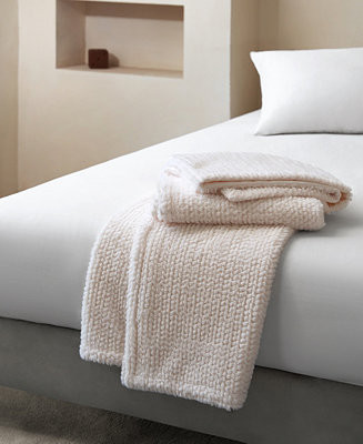 Cozy Faux Fur to Faux Mink Throw, 50" x 60'' | Macy's