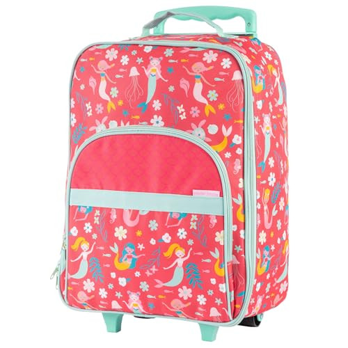 Stephen Joseph, Kids Roling Carry-On Luggage, 12.5"L x 6.5"W x 18"H, Red Mermaid | Amazon (US)