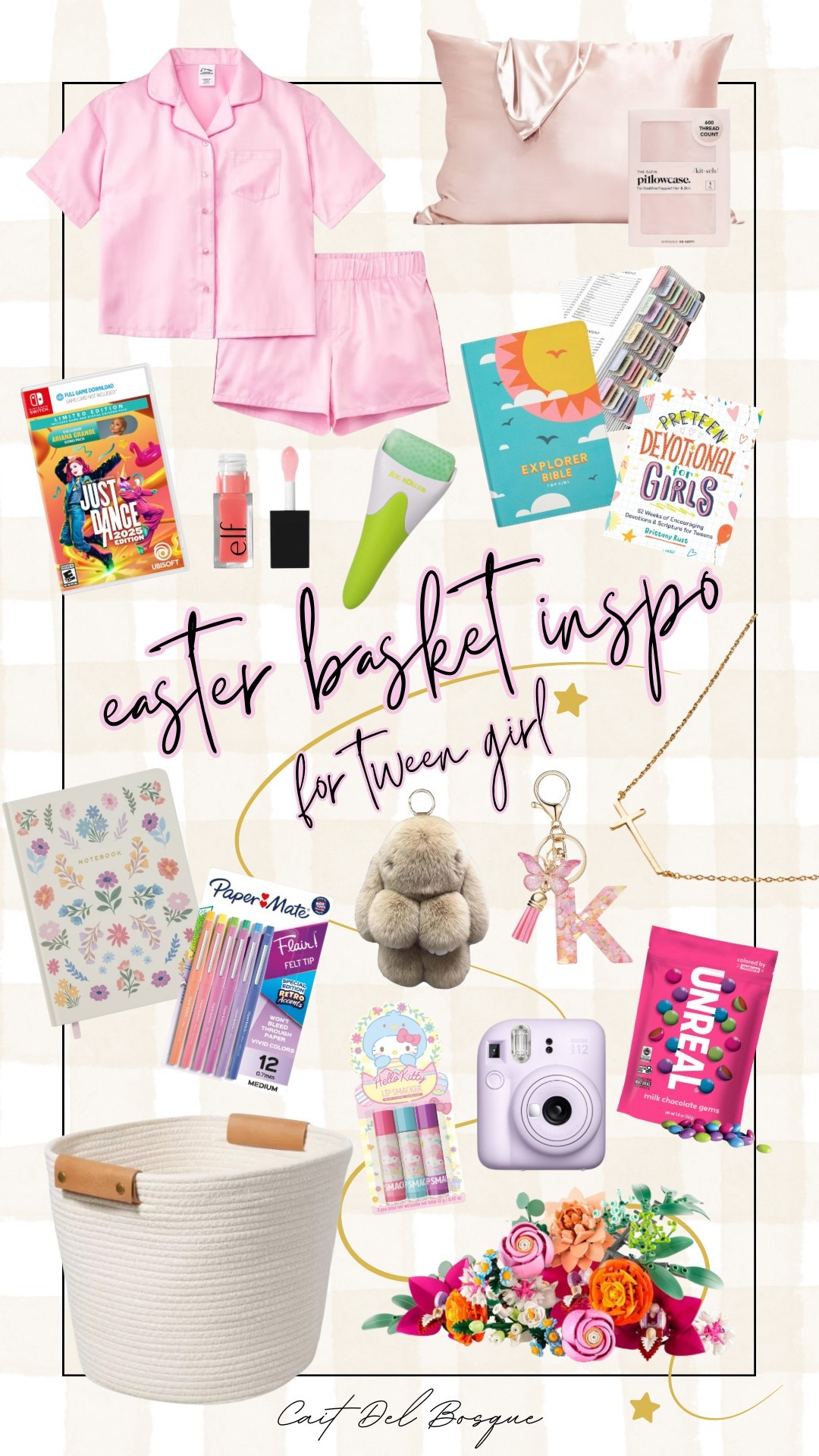 Easter Basket Inspo for Tween Girl! ✨

Gift idea, girl gift, girl easter basket, kids Easter basket, kids books, girls pajamas, girl gift basket, Easter gifts, girl gifts, target finds, target Easter, Amazon, Amazon finds, Amazon easter, Easter2025, girls skincare, elf makeup, Bible, kids bible, accessories 



#LTKSeasonal #LTKKids