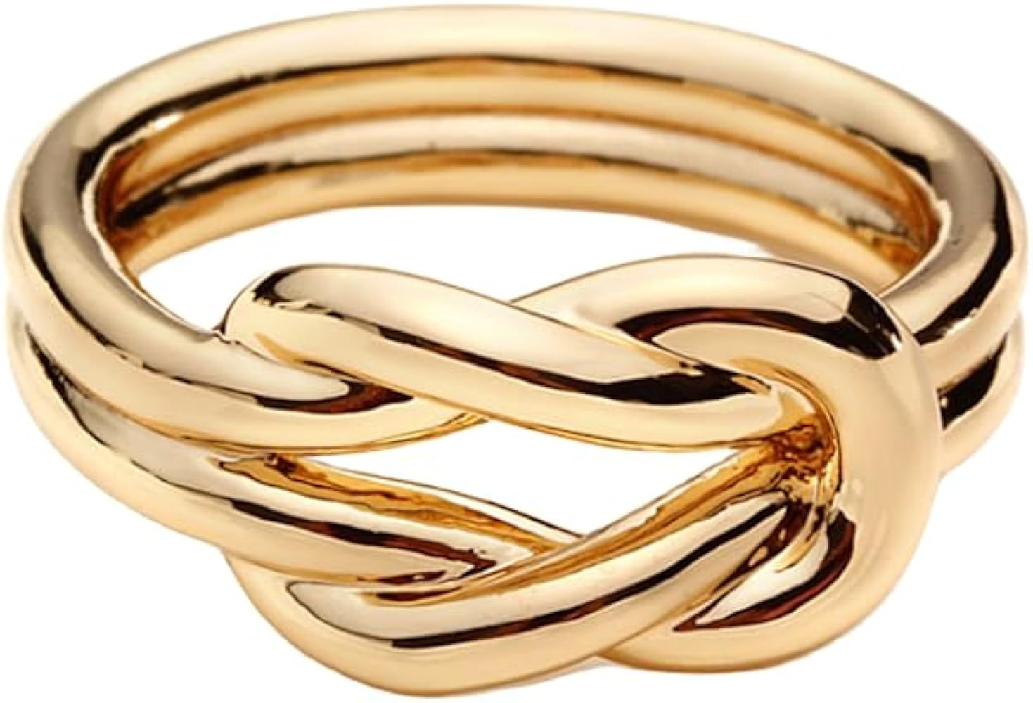 Layered Knot Silk Scarf Ring Brooch for Women Girls Dainty Infinity Love Knots Double Line Shawl ... | Amazon (US)