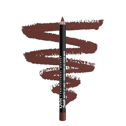 NYX PROFESSIONAL MAKEUP Matte Suede Lip Liner, Velvety-Smooth, Long-Lasting Formula For A Defined Lip Makeup Look - The OG Brew (Brown) | Amazon (US)