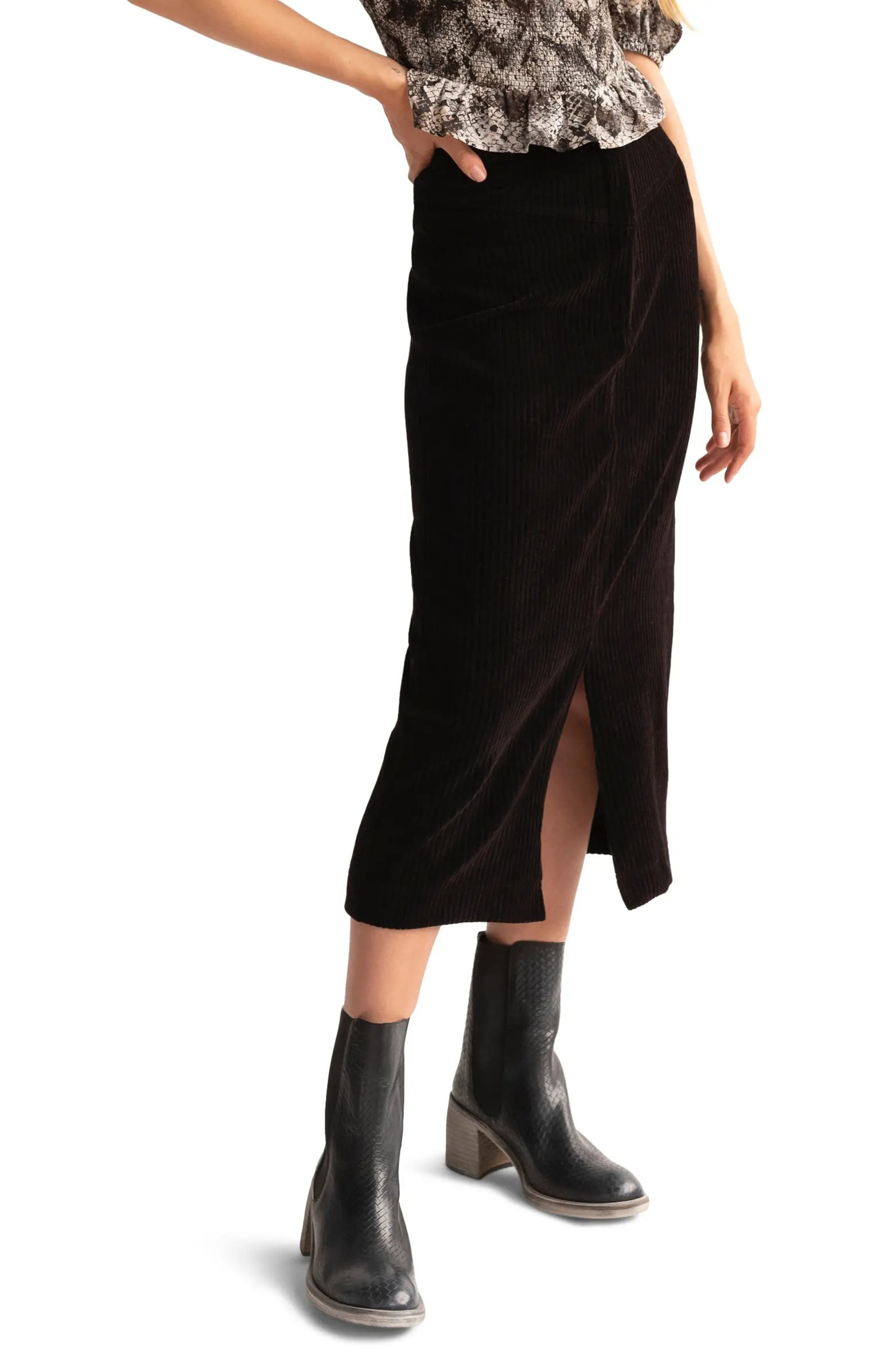 Ribbed Midi Pencil Skirt | Nordstrom