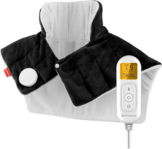 Comfytemp Heating Pad for Neck and Shoulders and Back, Weighted Electric Heat Pad for Pain Relief... | Amazon (US)