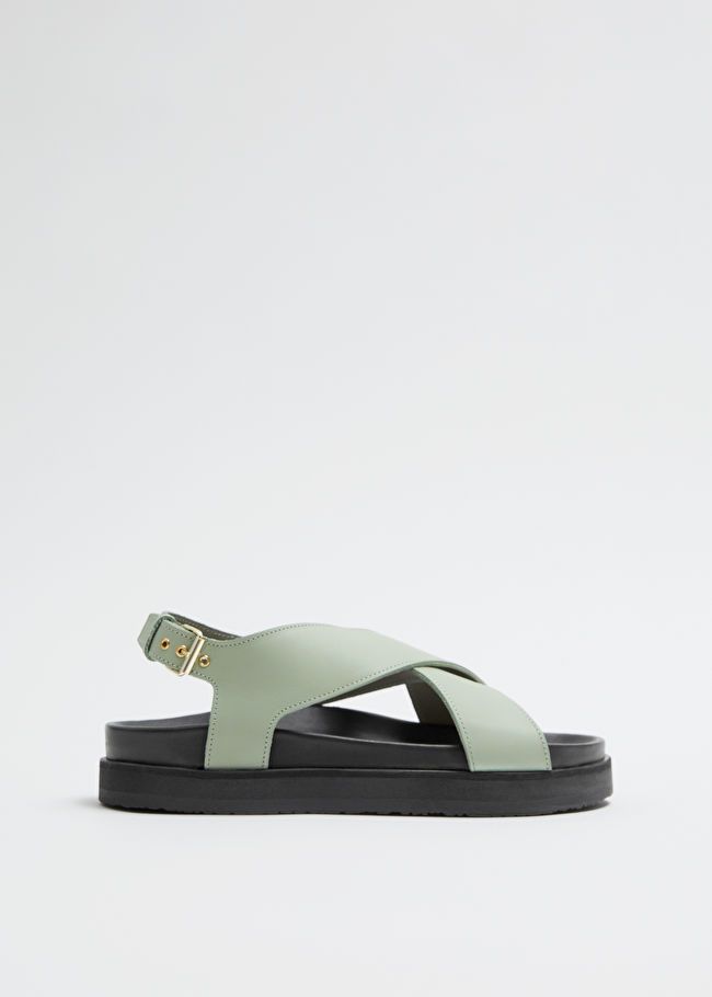 Criss-Cross Leather Sandals | & Other Stories US