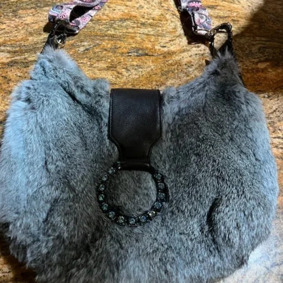 Isabella Fiore Grey Rabbit Original Strap Replaced with a Handmade Crossbody | Poshmark