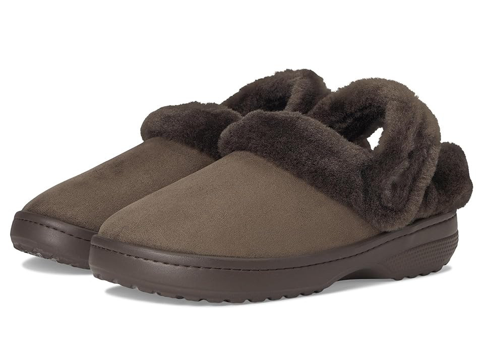 Crocs Classic Unfurgettable Clogs Clog Shoes Espresso Suede : Men's 4 - Women's 6 Medium, Polyester | Zappos