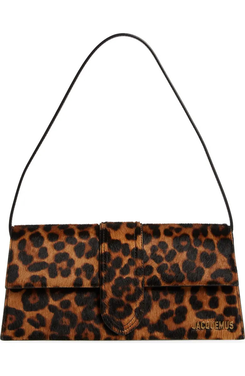 Jacquemus Long Le Bambino Genuine Calf Hair Shoulder Bag | Nordstrom | Nordstrom