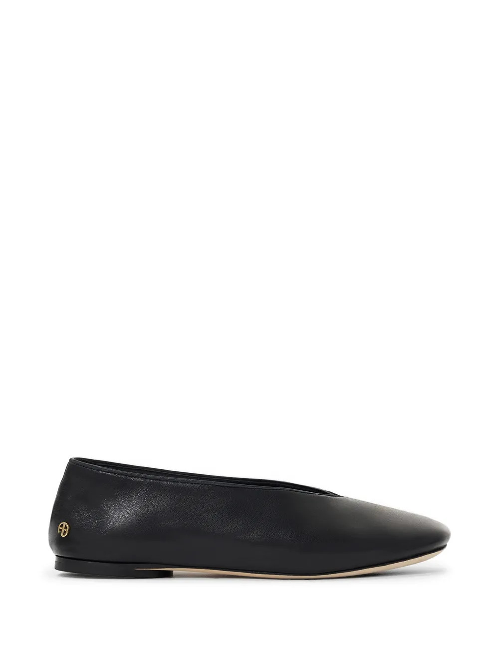 ANINE BING Ana flats smooth leather - black | Farfetch Global
