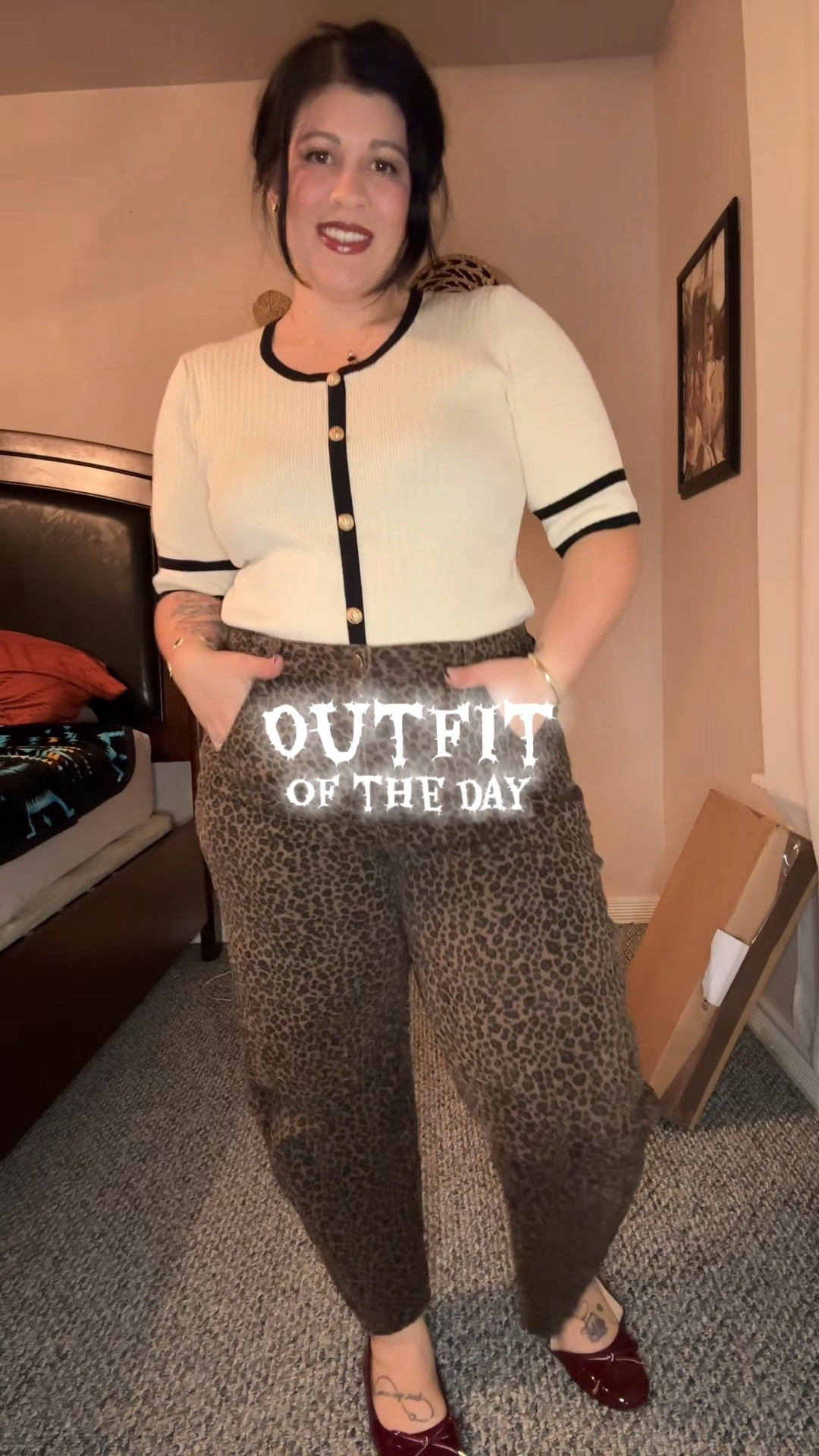 Classic with a fun twist. I’ve been loving this style of top lately. Today I paired it with these leopard barrel pants to give a fun, modern twist. These pants are not only cute. They’re so comfortable! 

#LTKFindsUnder50 #LTKSeasonal #LTKFindsUnder100