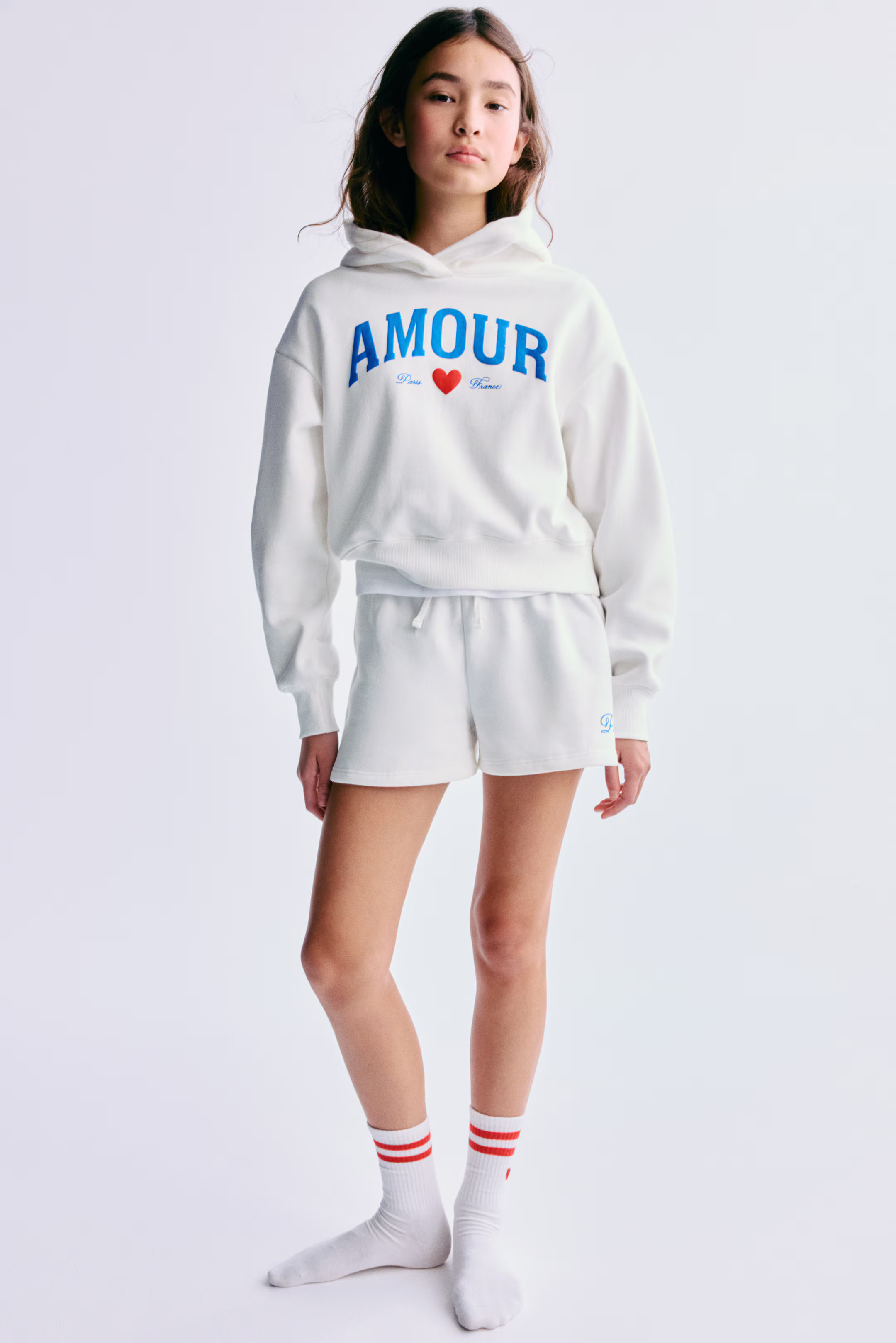 2-Piece Printed Sweatshirt and Shorts Set | H&M (US + CA)