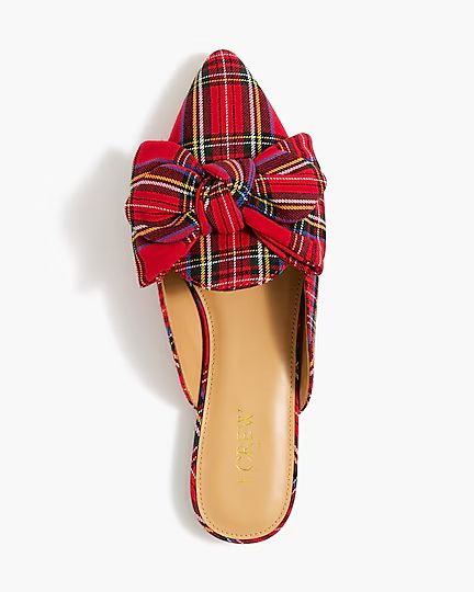 Tartan slip-on mules | J.Crew Factory