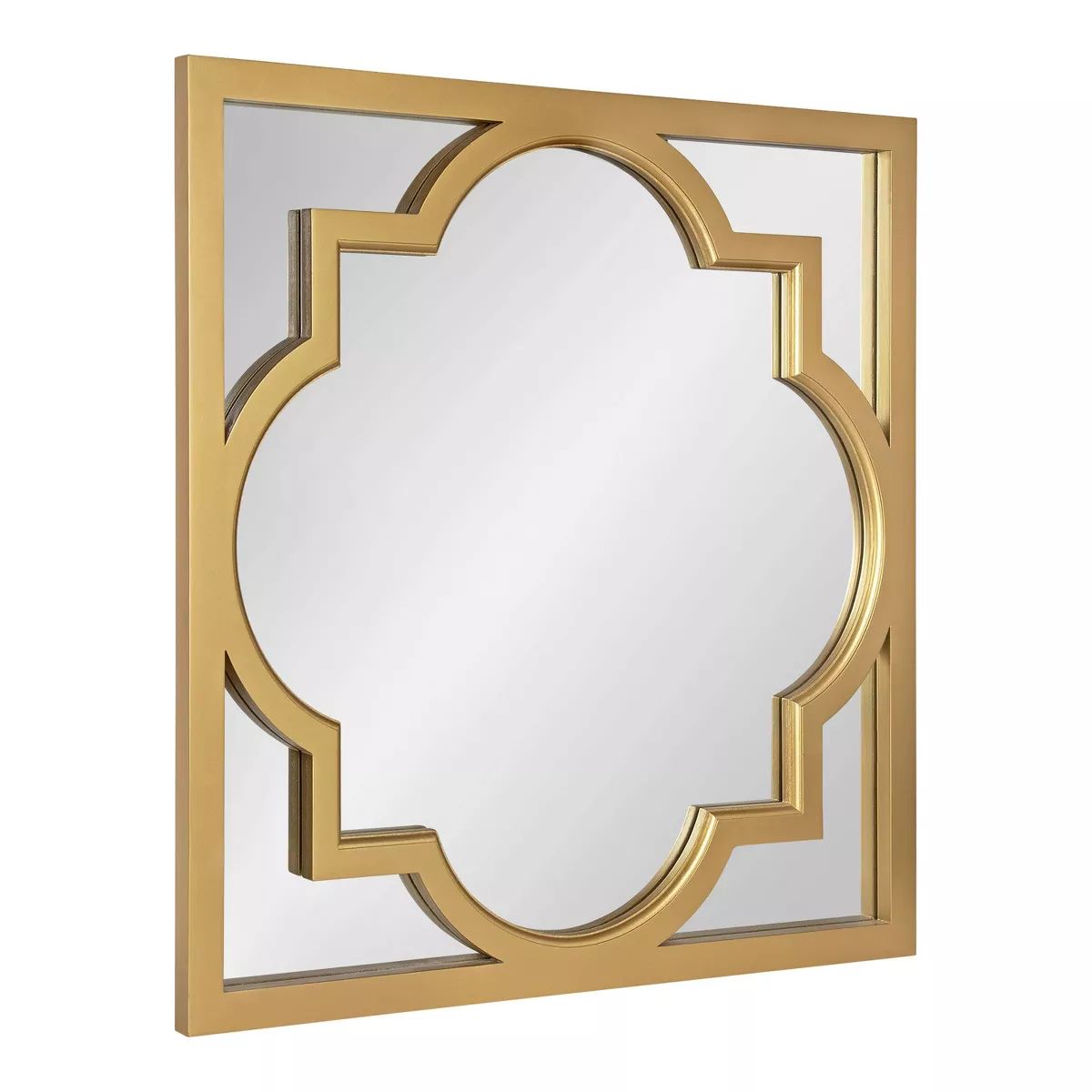 30" x 30" Hogan Scallop Wall Mirror Gold - Kate & Laurel All Things Decor | Target