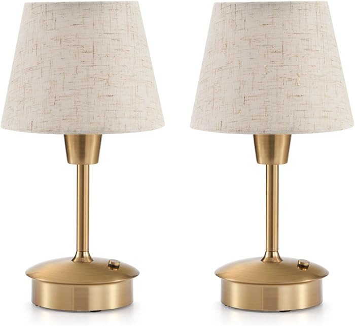 2 Pack Small Rechargeable Cordless Table Lamp for Restaurant Bar | Amazon (US)