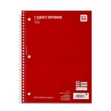 Pen+Gear Wide Rule 1 Subject Notebook, 8” x 10.5”, Red, 70 Sheets, New | Walmart (US)