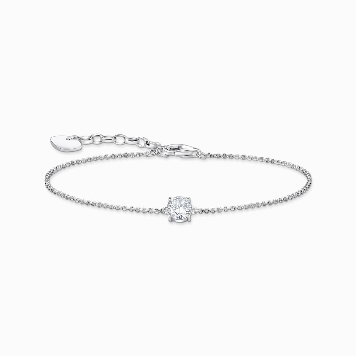 Armband mit weißem Zirkonia-Anhänger Silber | THOMAS SABO (DE)